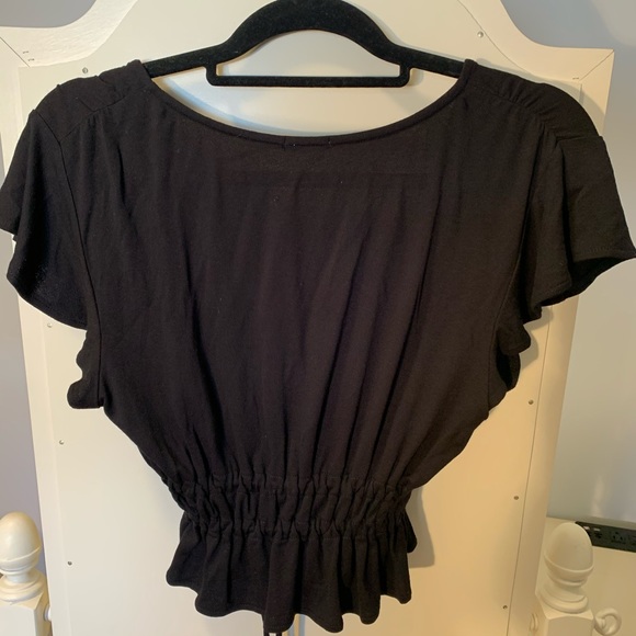 Urban Outfitters Black V-Neck Top - Picture 5 of 6